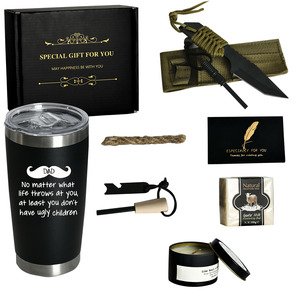 Juego de regalo de recuerdo de compra única para padre con Taza Termo de acero inoxidable juego de regalo de Montañismo para acampar al aire libre para papá - Product Image 3