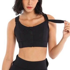 Soutien-gorge de <span class=keywords><strong>sport</strong></span> grande taille à fermeture éclair, anti-choc haute résistance, anti-affaissement, pour yoga, avec <span class=keywords><strong>maintien</strong></span> puissant et <span class=keywords><strong>fort</strong></span> impact - Product Image 2