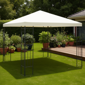 Gazebo para Patio de 10 x 10 pies, con Techo Impermeable, Estructura de Acero, Muebles de Exterior, Diseño Elegante, Refugio para Jardín - Product Image 2