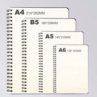 Carnet de notes de luxe A4/A5 en lin avec spirale pour étudiants, idéal pour la sublimation et les réunions