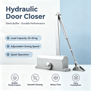 Ferme-<span class=keywords><strong>porte</strong></span> hydraulique CE homologué incendie, à montage en surface, avec amortisseur <span class=keywords><strong>automatique</strong></span>, <span class=keywords><strong>fermeture</strong></span> douce et vitesse réglable pour <span class=keywords><strong>porte</strong></span> <span class=keywords><strong>de</strong></span> sortie incendie - Product Image 1