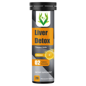 Suplemento Desintoxicante para el Hígado, 7 Hierbas Antiguas, Cápsulas para Limpiar y Desintoxicar el Hígado con Extracto de Semilla de Cardo Mariano, Efervescente - Product Image 1