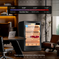 Humidor à cigares électrique CIGARLOONG 46C, armoire à température et humidité constantes, en acier inoxydable, congélateur à ammoniac, contrôlé par application WIFI