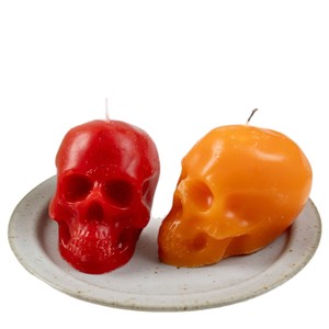 Vela perfumada hecha a mano con forma de calavera, adorno de ambiente espeluznante para Halloween, Pascua, fiestas, decoración de mesa del hogar - Product Image 6
