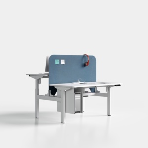 高品質で耐久性のある、モダンで人間工学に基づいた木製パソコンデスク、昇降式電動デスク、オフィス家具 - Product Image 1