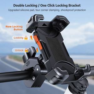 Nouveaux produits : <span class=keywords><strong>support</strong></span> de <span class=keywords><strong>téléphone</strong></span> pour moto et vélo, réglable à 360 degrés, avec système <span class=keywords><strong>Quad</strong></span> <span class=keywords><strong>Lock</strong></span> - Product Image 5