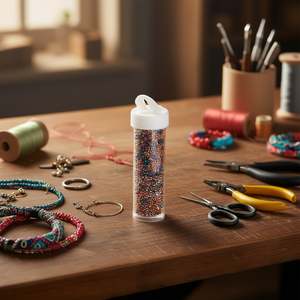 Ilan Abalorio Perline multicolori da 3 mm per la creazione di gioielli, 12 pezzi per confezione - Product Image 3