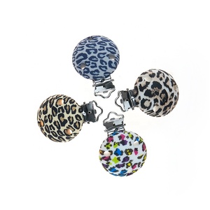 Clip de silicona con estampado de leopardo y cabeza redonda de <span class=keywords><strong>mickey</strong></span>, novedad de 2020 - Product Image 2