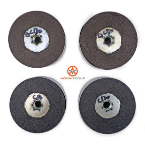 Commercio all'ingrosso 4 pollici 100mm di carburo di silicio nero mola di pietra per marmo granito pietra naturale lucidare i bordi controsoffitti - Product Image 6