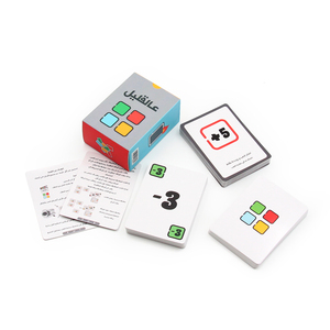 Juego de cartas de PVC para niños, juego de cartas de embalaje personalizado, tarjetas flash educativas para niños - Product Image 1