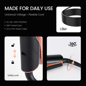 PRITECH High Temp 500 480c Aluminum <strong>Hair</strong> <strong>Straightener</strong> 260 MCH Straightening Iron Professional Flat Iron with Touch Sensor - Product Image 5