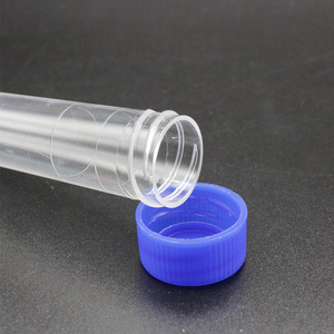Urine Sediment Test <b>Tubes</b> 12ml Screw Cap Disposable <b>Plastic</b> For Laboratory Use - Product Image 1