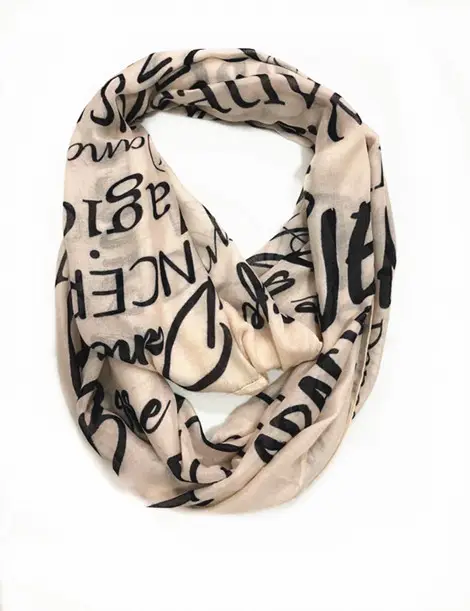 Thời Trang Tùy Chỉnh Thiết Kế Từ 100% Tre Phụ Nữ Snood Vòng Infinity Scarf