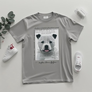 Camiseta de moda para hombre, ropa de calle, ajuste holgado, diseño de logotipo personalizado, camisetas de manga corta para hombre - Product Image 3