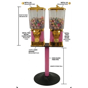 Distributeur automatique TR618S de bonbons roses en vrac, de balles rebondissantes, de capsules jouets et d'arachides - Product Image 6