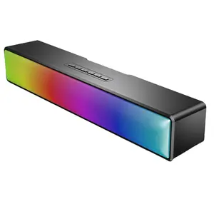 Customized Logo Blue tooth Speaker 10W Soundbar Supported Full Screen RGB Lights TF card FM Radio USB audio