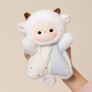 Muñeco de Peluche con Forma de Cordero/<span class=keywords><strong>Cerdito</strong></span>, Soporte para Muñeca, Alivio del Estrés, Compañero Suave, Regalo de Cumpleaños - Product Image 3