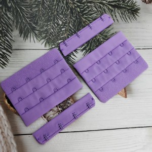 Accessoires de lingerie, fermoir de soutien-gorge, crochet et œillet, 3 rangées, 4 crochets, extension de soutien-gorge pour femmes, fabrication sur mesure, ruban en nylon, sous-vêtements - Product Image 3