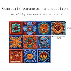 Không thấm nước hiện đại Matte thiết kế phong cách khảm sứ dán tường gạch trang trí nội thất cho phòng tắm và nhà bếp - Product Image 6