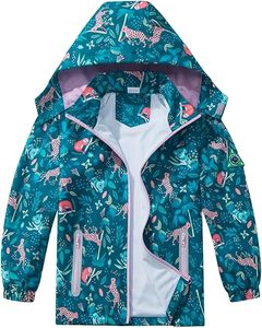 Veste de sport pour enfants, veste imperméable à fermeture éclair, veste légère à doublure douce, coupe-vent pour enfant, capuche, facile à plier, veste imperméable - Product Image 2