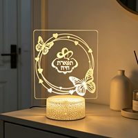 Noël chambre d'enfants 3D Illusion LED veilleuse multicolore changeant effet visuel 3D