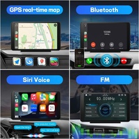 Portable sans fil Apple Carplay et Android Auto autoradio stéréo 7 pouces IPS écran tactile lecteur multimédia Audio appel mains libres