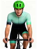 Casque de vélo en PC pour adultes de nouveau design de couleur verte avec chapeaux de cyclisme en plein air portables intégrés pour l'équitation à vélo