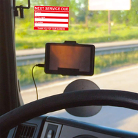 Autocollants de rappel de Service de vidange d'huile, autocollants de rappel d'entretien automatique, étiquette rouge adhésive, vente en gros, étanche