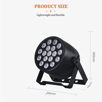 Projecteur LED PAR 18x20W 360W RGBWAUV 6-en-1 IP65 étanche, mince, haute puissance, DMX512, pour éclairage de scène extérieur, concerts, mariages et événements