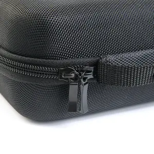 Factory Customized High Quality Square Shaped Portable Protection Hard EVA Carrying Case With Double Zipper