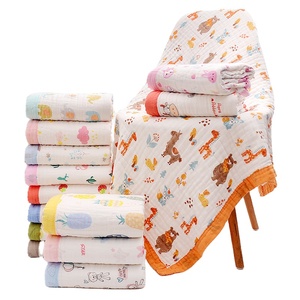 Coperta Avvolgente per Neonati in Mussola 100% Cotone con Motivi Cartoon, 6 Strati, per Casa, Viaggio, Picnic, Hotel, Aereo - Product Image 2