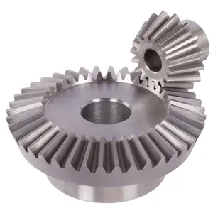 Professional CNC Manufacturer HKAA SAE AISI 9310 Steel Custom Bevel Gears Custom Straight spiral bevel gear