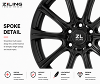 Rines de Aleación de Aluminio Forjado Monobloque ZL para Li Auto L6 L7 L8 L9 MEGA, 20 y 22 Pulgadas, Multirradio, Personalizados