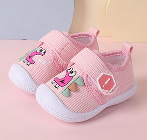 Scarpe per Neonati e Bambini Piccoli Primavera e Autunno Suola Morbida 0-1-2 Anni Scarpe di Tela per Bambini Scarpe in Tessuto con Disegni Cartoon - Product Image 4