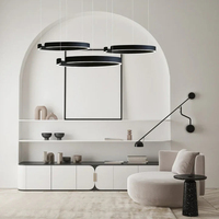 Vente en gros de lustres à anneaux LED minimalistes simples et légers pour salon