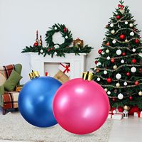 65cm extérieur PVC décorations de noël cour gonflable boules de noël pour noël vacances arbre ornements pelouse porche décor