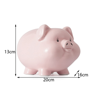 Salvadanaio Creativo Redeco di Grande Capacità per Bambini, Salvadanaio in Ceramica Rosa per Ragazze, per Regali e Decorazione Casa - Product Image 3