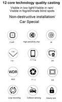 Kamera dasbor mobil 1080P 4K, g-sensor tersembunyi Wifi GPS Android Stealth untuk Benz Glk