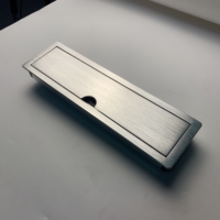 Boîtier de prise de table escamotable en alliage de zinc, câble de 5 m, indice de protection IP55, pour bureaux d'hôpitaux et de bureaux informatiques