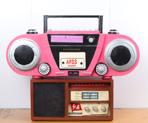 Reproductor de cinta portátil con auriculares, radio y cassette - Product Image 6