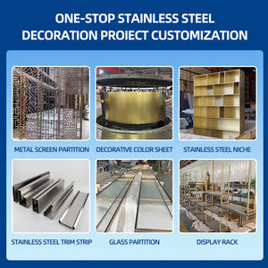 Su misura di alta qualità in acciaio inox moderno muro divisorio villa schermi divisori pannello Technics decorazione cornice - Product Image 2