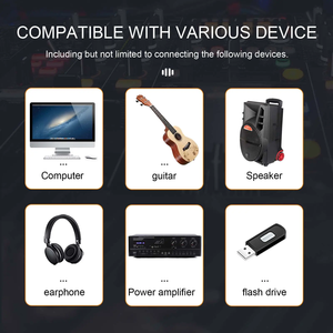 <span class=keywords><strong>F4</strong></span> + Multi-Purpose Stereo 4 Channel Mini Mixer Audio Interface Usb Power Mixer Amplifier Console de mixage pour Kit Home Studio Music - Product Image 4