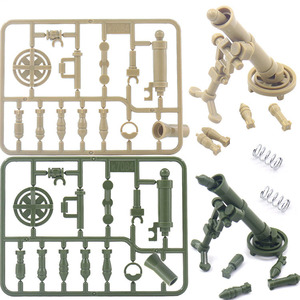 WW2 máquina pesada militar M252 mortero 2nd figura de batalla Ejército alemán EE. UU. militar bloques de construcción ladrillos juguete - Product Image 1