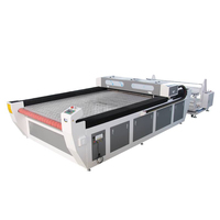 Mesin Pemotong Laser CO2 CNC Tipe Gantry 150W untuk Kain/Kulit/Kertas Gulung Berpendingin Air AI/PLT Produktivitas Tinggi 120m/menit