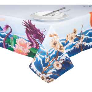 Tovaglia Excelsa in Cotone Fuji 140x240 Cm Multicolore Design Giapponese - Product Image 5