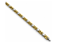 Bracelet magnétique en acier inoxydable, motif diamant doré, design tendance et minimaliste, produit transfrontalier très vendu