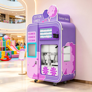 Kiosque à barbe à papa entièrement automatique de 32 pouces avec écran tactile, distributeur de barbe à papa pour parcs d'attractions et salles de jeux - Product Image 1