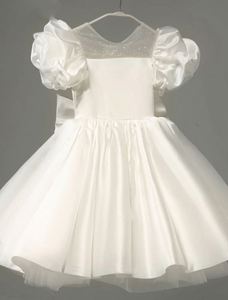 <span class=keywords><strong>Vestito</strong></span> dalla coda della ragazza di fiore <span class=keywords><strong>bianco</strong></span> di vendita caldo senza maniche grandi fiori decorazione vestiti delle ragazze per la festa di compleanno - Product Image 2