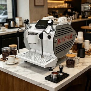 Máquina de Espresso Profesional Comercial Semiautomática con Doble Caldera para Cafetería, Tienda de Té con Leche, Hotel Bs-hf - Product Image 2