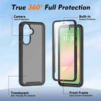 Coque de téléphone Samsung A57 S26 Ultra avec protection d'écran, finition mate douce au toucher, résistante aux chocs, avec revêtement effet peau